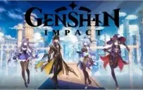 Genshin Impact AR 7 com Ganyu, Zhongli, Amos, Mona, Keqing
