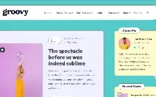 Tema Groovy 2.3.0 moderno e leve Wordpress