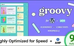 Tema Groovy 2.3.0 moderno e leve Wordpress