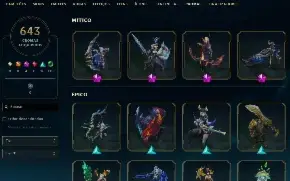 Conta LoL lvl 900 várias skins