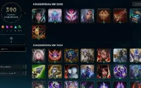 Conta LoL lvl 900 várias skins