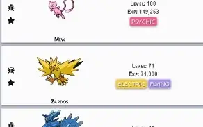Conta Pokemon Deluge diversos shiny, incluindo shiny mewtwo