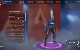 Conta com herança wraith antiga S1, 5 skin lendarias