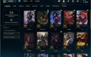 Conta ouro 1 com 4 skins e 28 champs ( MAIN MID )