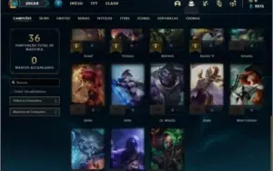 Conta ouro 1 com 4 skins e 28 champs ( MAIN MID )