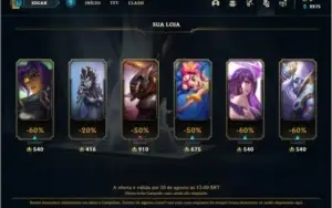 Conta ouro 1 com 4 skins e 28 champs ( MAIN MID )