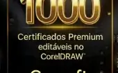 1000 Certificados Premium Editáveis no CorelDraw