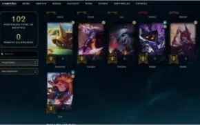 Conta LoL, LvL 53 , 6 SKINS , PLat 4