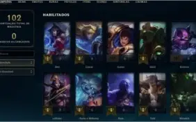 Conta LoL, LvL 53 , 6 SKINS , PLat 4