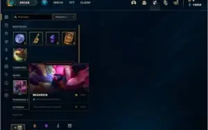 Conta platina 4 com 63% de Win rate, 2 skins e 21 champs
