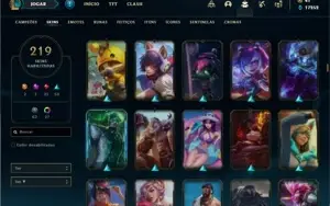 Conta prata 2 com TODOS os champs e 219 Skins + 6 Vitoriosas