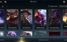 Conta WR diamante, mestre season passada várias skins e pass