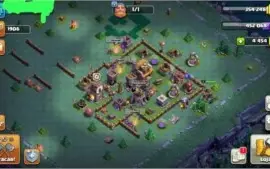 clash of clans cv8 semifull 5 construtor e 4454 gemas
