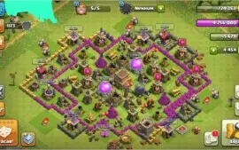 clash of clans cv8 semifull 5 construtor e 4454 gemas