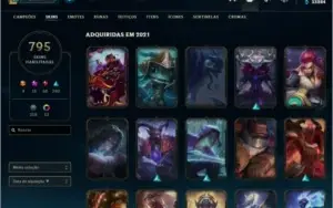 conta lol 795 skins