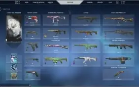 Conta de valorant com 300 reais em skin