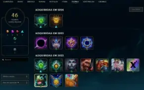 Conta Lol Mestre 65pdl Handlvl 87,5% de WR MMR Alto