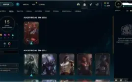 Conta lol com varias skins e bom mmr prata