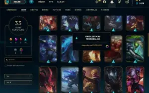 Conta Unranked com 65 Champs e 33 Skins + 9 Cromas