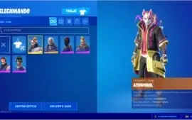 CONTA FORTNITE COM BOLO DE 1 ANO DE ANIVERSÁRIO (RARA)