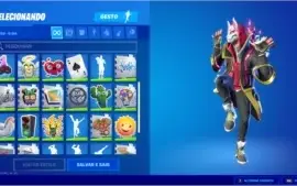 CONTA FORTNITE COM BOLO DE 1 ANO DE ANIVERSÁRIO (RARA)