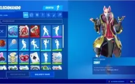CONTA FORTNITE COM BOLO DE 1 ANO DE ANIVERSÁRIO (RARA)