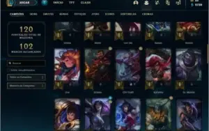 Conta bronze 4 com 62 champs e 35 skins (Mais de 200 jogos)