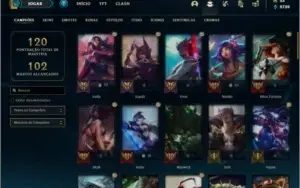 Conta bronze 4 com 62 champs e 35 skins (Mais de 200 jogos)