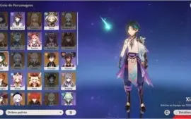 Conta Genshin Impact com diversos 5 estrelas