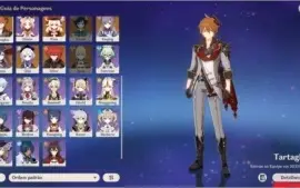 Conta Genshin Impact com diversos 5 estrelas