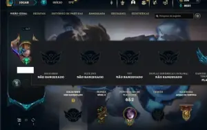 Unranked com TODOS os champs e 185 Skins ( ADC / MID )