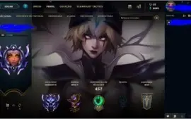Conta league of legends diamante 2 (faltando só 18 champs)