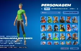 CONTA FORTNITE 76 Skins, 106 Picaretas e muitos mais