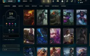 Ferro 2 com 95 Champs e 39 Skins