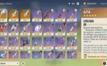 CONTA GENSHIN AR56 - 11 LENDÁRIOS ⭐ + 3 ARMAS 5⭐ - NILOU C1