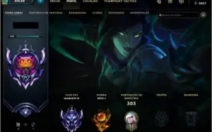 CONTA LEAGUE OF LEGENDS D4, 221 SKINS, TODOS CHAMPIONS