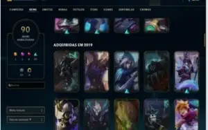 Conta Ouro 4 Com Twitch medieval + Warwick Selvagem (raras)