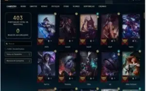 Conta Ouro 4 Com Twitch medieval + Warwick Selvagem (raras)