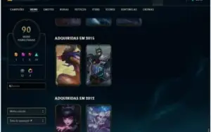 Conta Ouro 4 Com Twitch medieval + Warwick Selvagem (raras)
