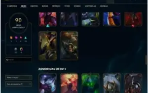 Conta Ouro 4 Com Twitch medieval + Warwick Selvagem (raras)