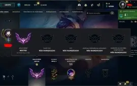 CONTA LOL MESTRE! 72%WINRATE 30PDL P/GAME! E-MAIL NÃO VERIF.