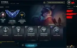 CONTA LOL MESTRE! 72%WINRATE 30PDL P/GAME! E-MAIL NÃO VERIF.
