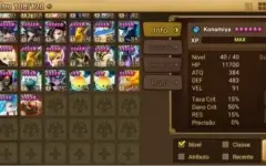 Conta Late Game 25 nat5, C3 arena e c1 rta