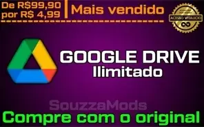 (Promoção) Google Drive Armazenamento ilimitado vitalício