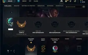Conta ouro 2 com 30 Champs e 3 Skins + 16 Espolios