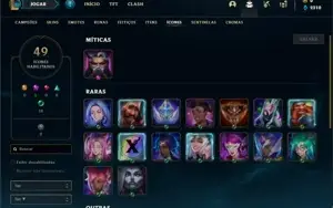 Conta ouro 2 com 30 Champs e 3 Skins + 16 Espolios