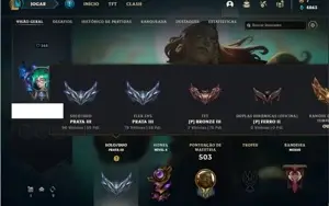 Conta prata 3 com 128 Champs e 86 Skins + 2 Prestigios