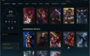 Conta Diamante 4 Wild Rift/unranked lol pc com 30 skins+