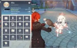 Diluc + QiQi + Vários 4*  ( AR 24 )  Genshin Impact