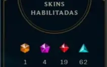 Diamond 2 / 134 Skins / Espólios / 135 champs